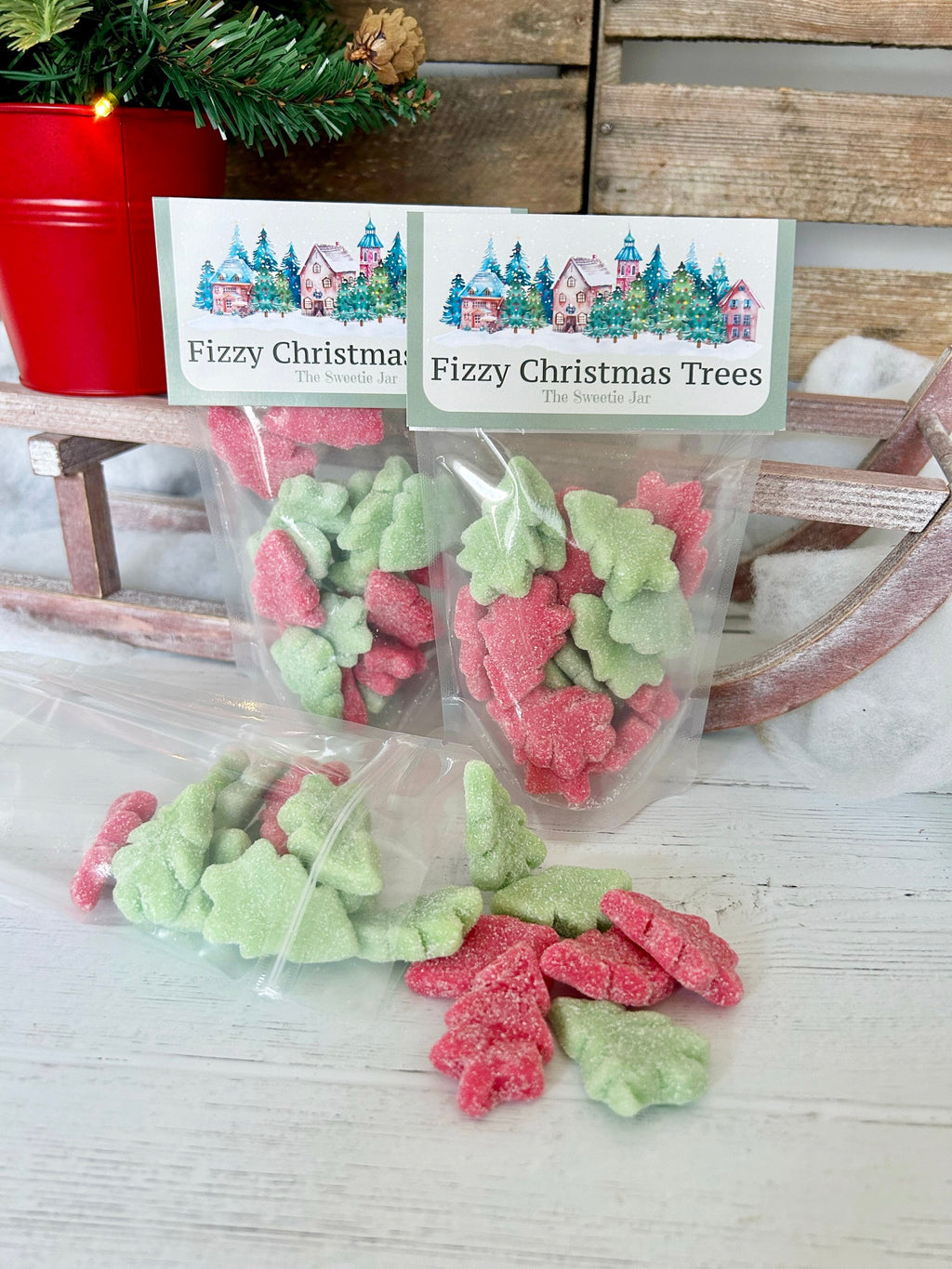 Fizzy Christmas Trees Sweetie Pouch image 0