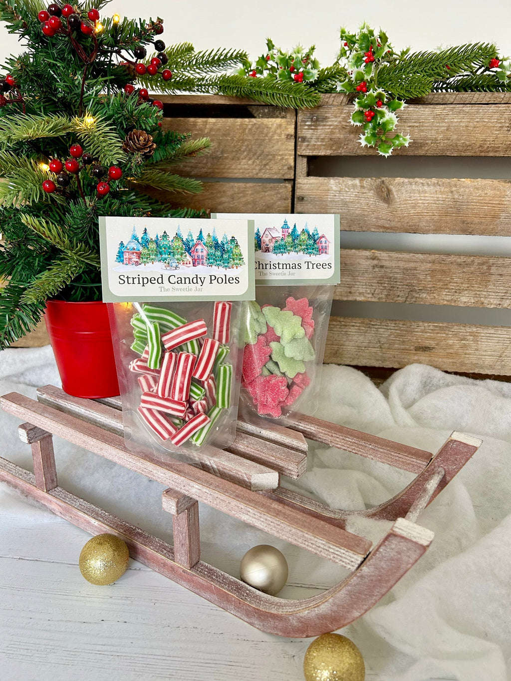 Fizzy Christmas Trees Sweetie Pouch image 1