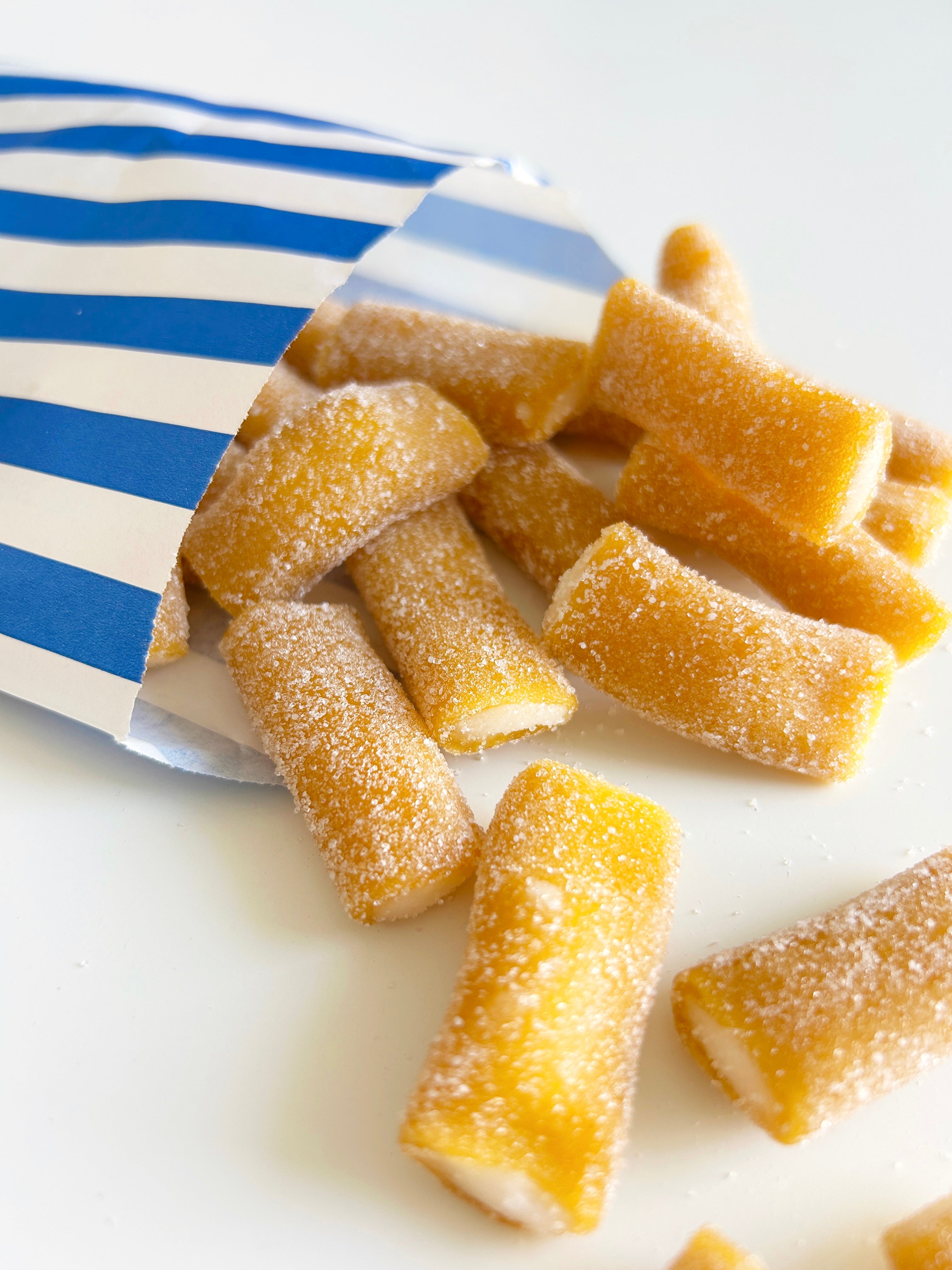 Mango Pencils fondant filled fizzy mango sweets