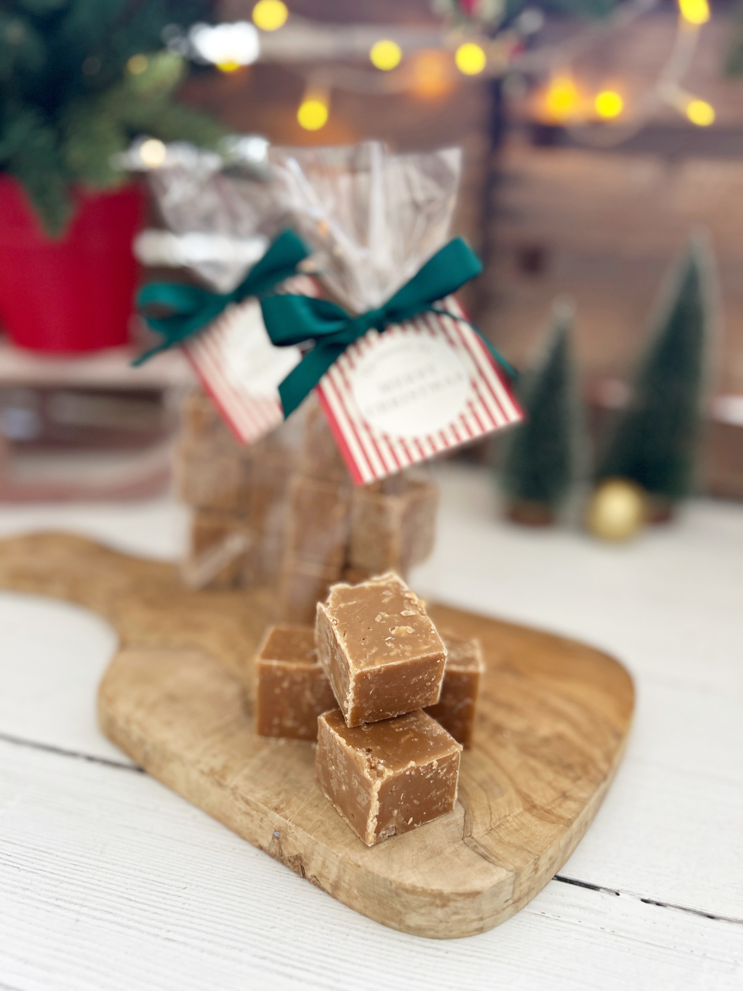 Salted Caramel Christmas Fudge