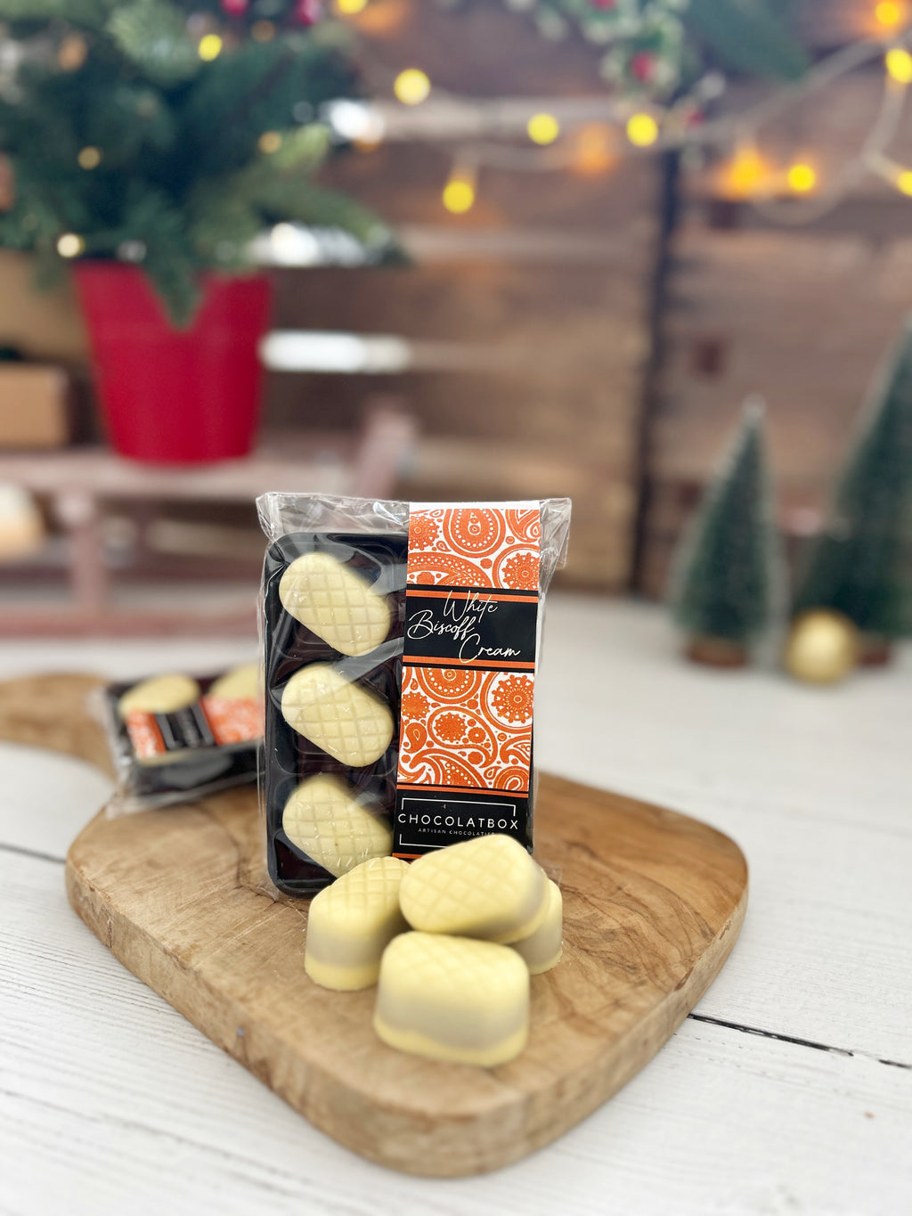 White Biscoff Ganache Chocolates